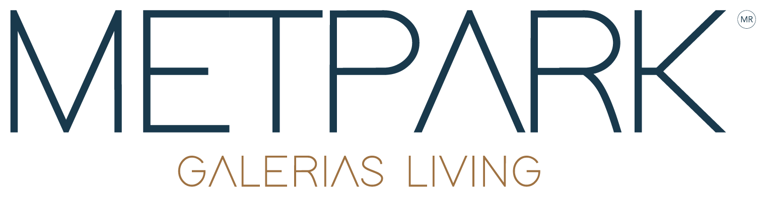 Logotipo Metpark Galerías Living - Diseñado por Fly Comunicación