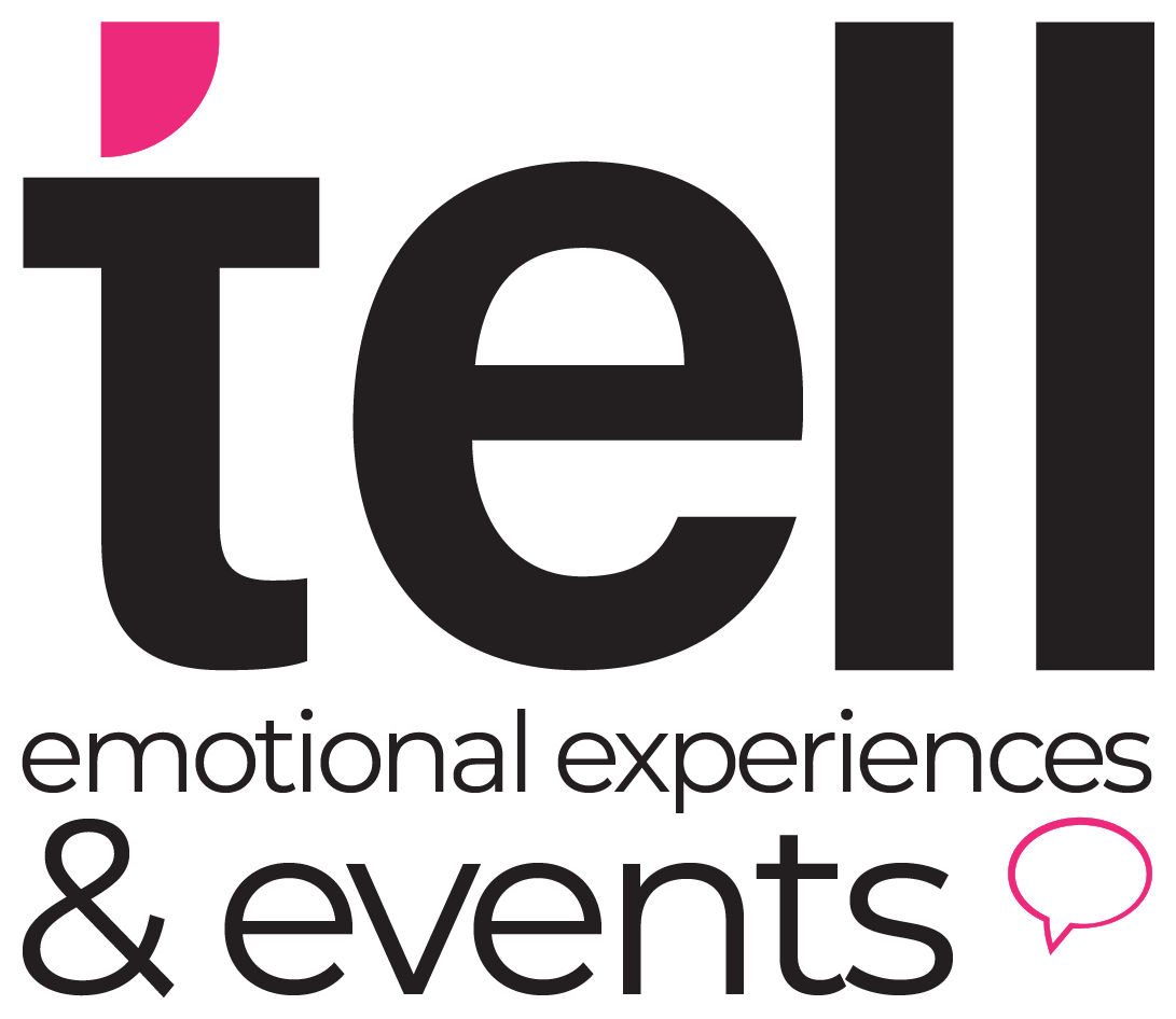 Logotipo TELL Events - Diseñado por Fly Comunicación